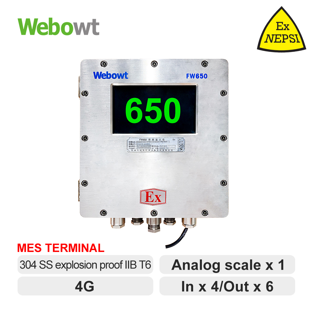 26 WEBOWT EXD FW650-SS304 IIB T6-7LCD HMI-IN8OUT12 4G