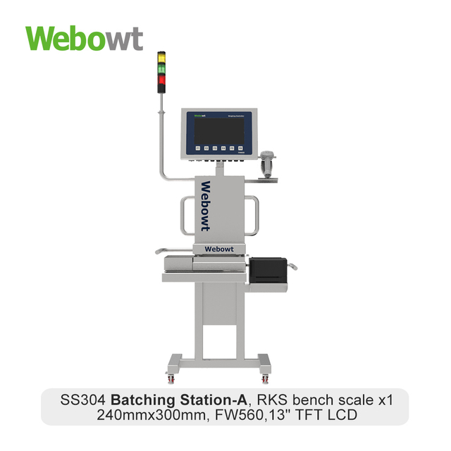 2 WEBOWT MANUAL BATCHING STATION WITH SINGLE SCALE