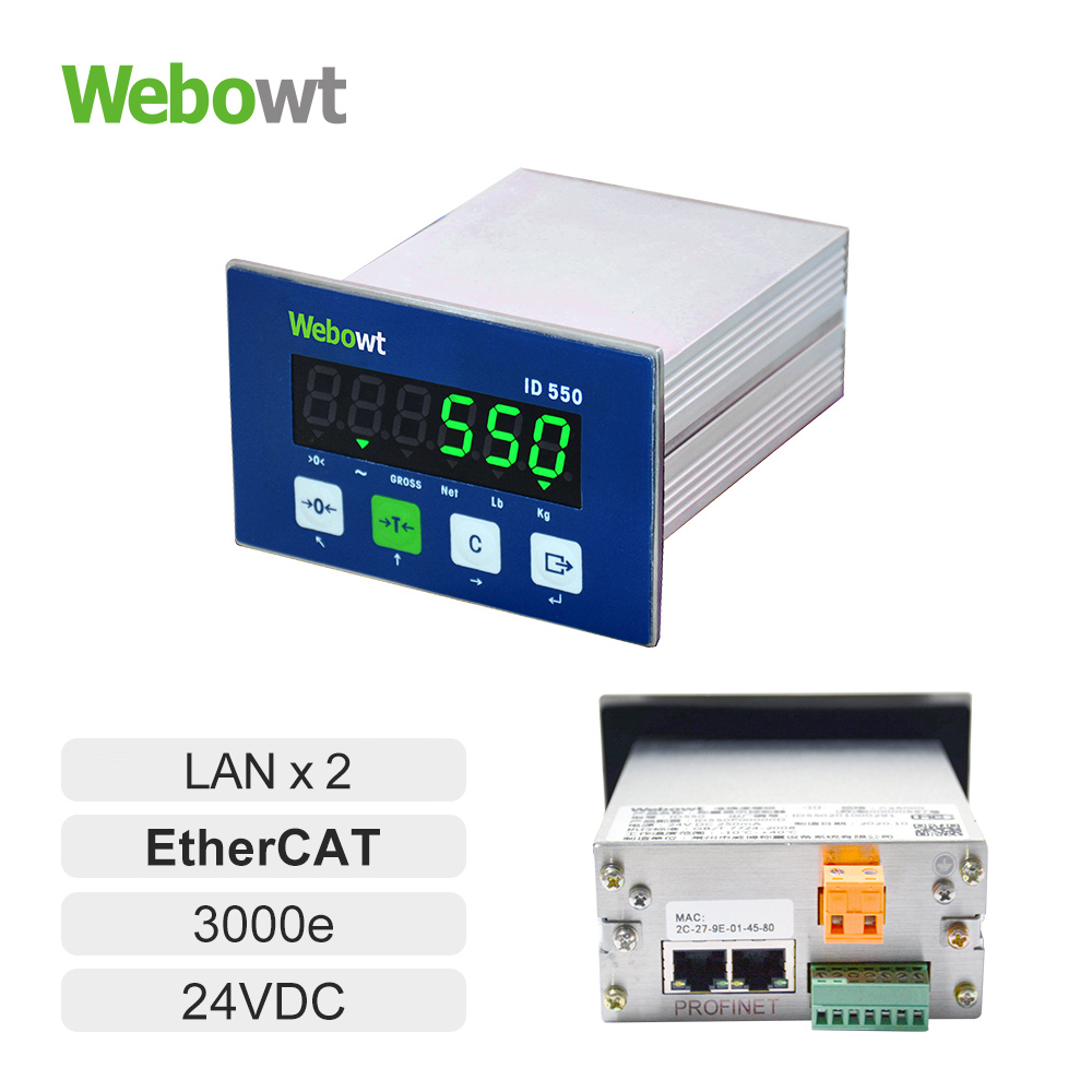 9 WEBOWT ID550 Panel Green LED-2 LANs EtherCAT 24VDC