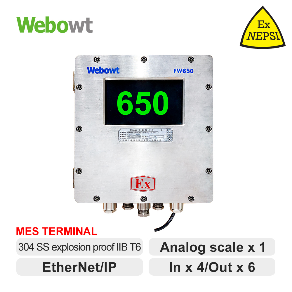 21 WEBOWT EXD FW650-SS304 IIB T6-7LCD HMI-IN8OUT12 EtherNetIP