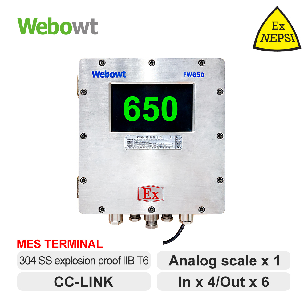 22 WEBOWT EXD FW650-SS304 IIB T6-7LCD HMI-IN4OUT6 CCLINK