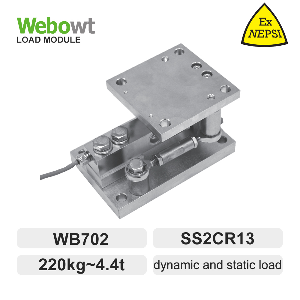 Order No. 8L0002K, Model No.:MWA WB702-4.4T, WEIGHING MODULE WB702-4.4T, SS 2CR13, C3/C6, DYNAMIC/STATIC LOAD, EXPLOSION PROOF