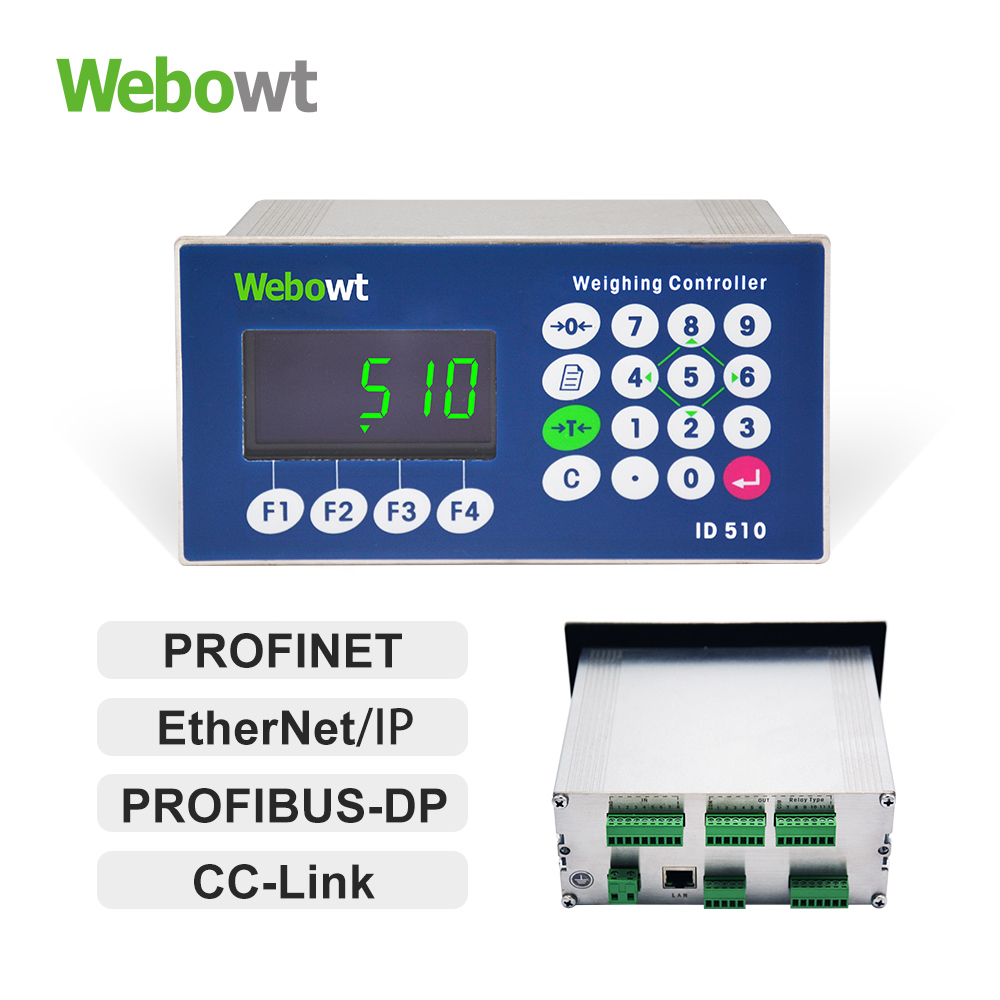 Order No. 851001C Model No.: ID510PE1030A, Check weighing version,Panel, two serial ports(RS232+RS485), INx8 / Transistor Out x12, MODBUS-RTU, TCP/IP,MODBUS-TCP, 110/220VAC, no power cord